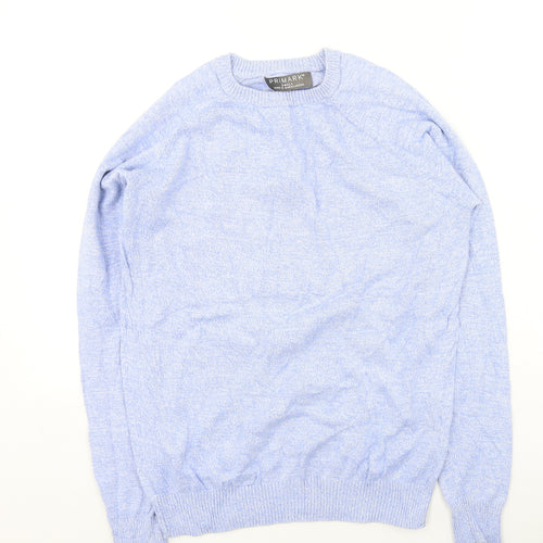 Primark Womens Purple Round Neck  Cotton Pullover Jumper Size S