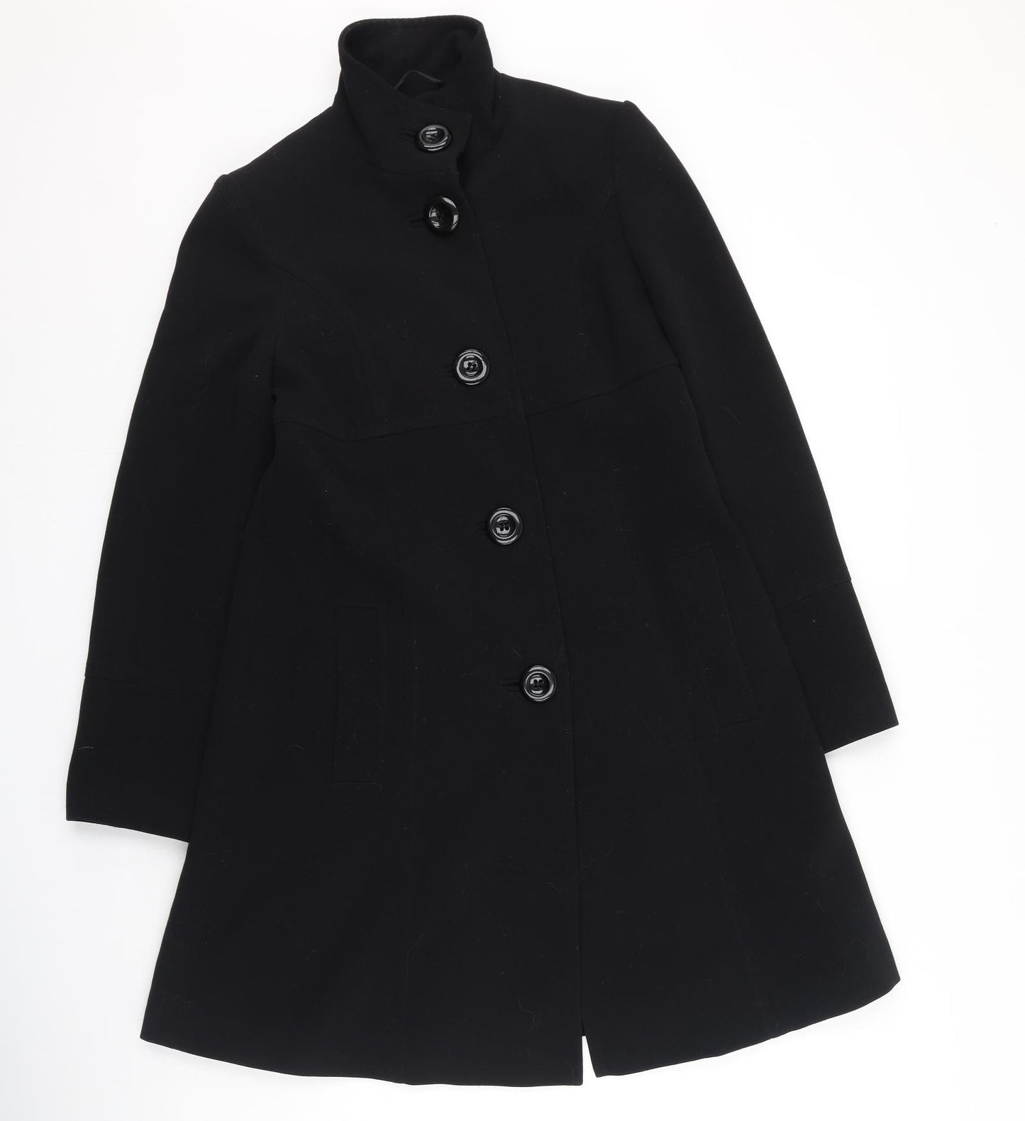 F&F Womens Black   Trench Coat Coat Size M