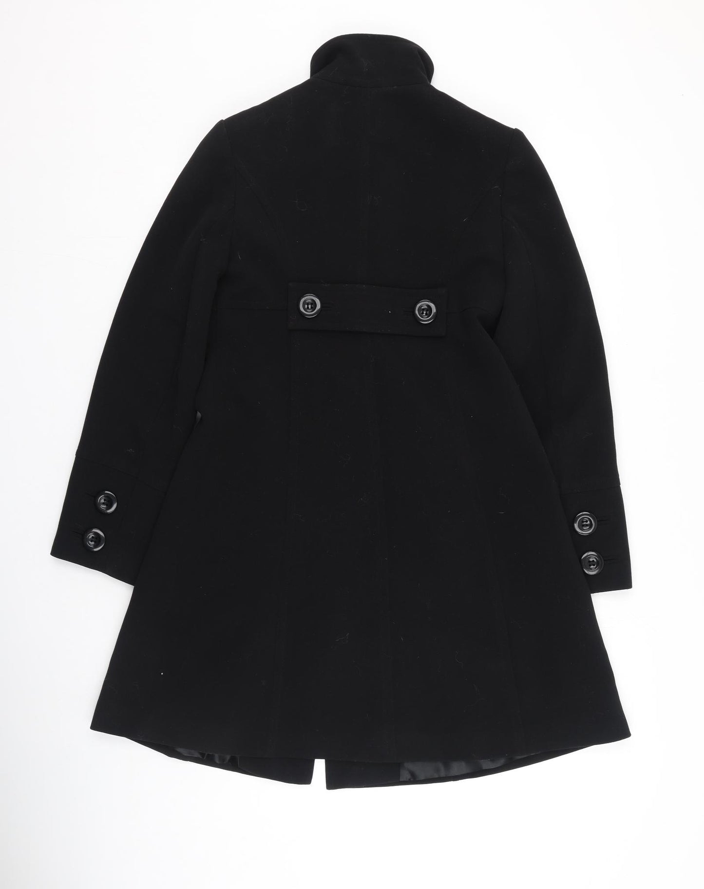 F&F Womens Black   Trench Coat Coat Size M