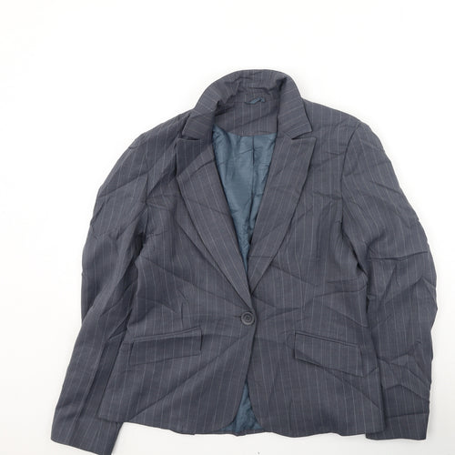 Dorothy Perkins Womens Grey Striped  Jacket  Size 12