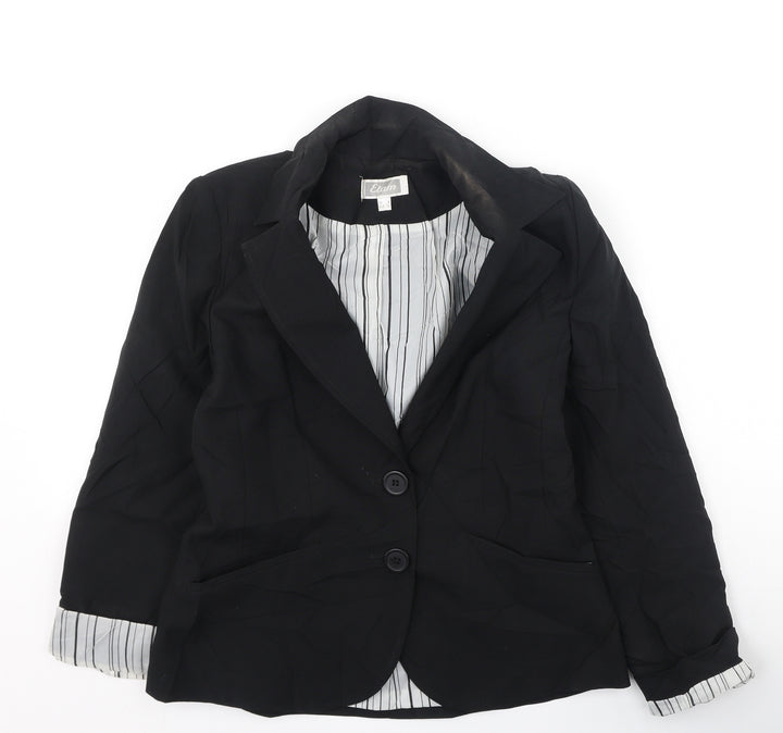 Etam Womens Black Jacket Size 8