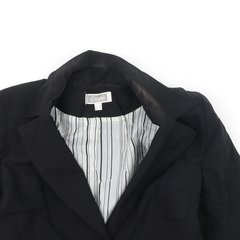 Etam Womens Black   Jacket  Size 8