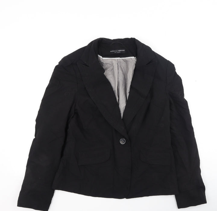 Dorothy Perkins Womens Black Jacket Size 14