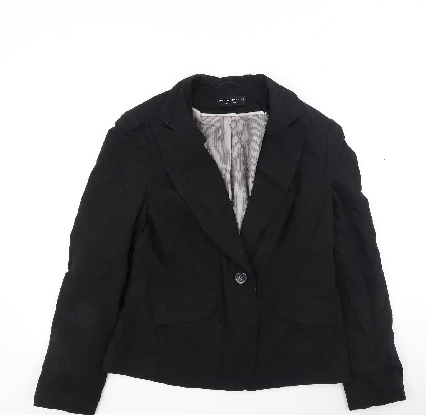 Dorothy Perkins Womens Black   Jacket  Size 14