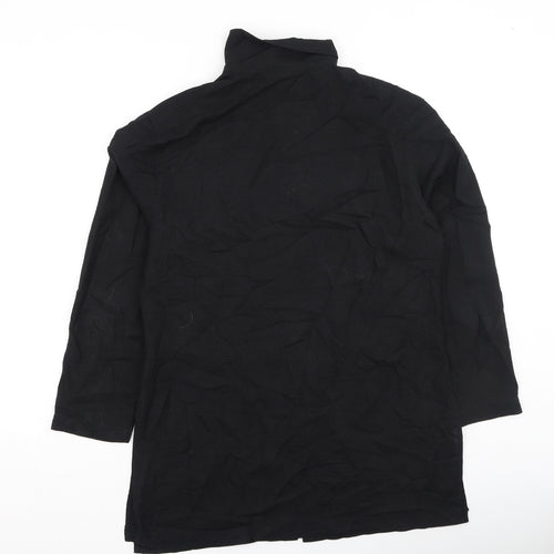 Kaffe Womens Black  Polyester Basic Button-Up Size S Collared
