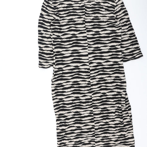 Pomodorro Womens Multicoloured Geometric Viscose Bodycon  Size 10  Round Neck