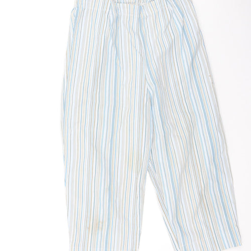 woolworths Womens Multicoloured Striped Polyester Trousers  Size 10 L25 in Regular