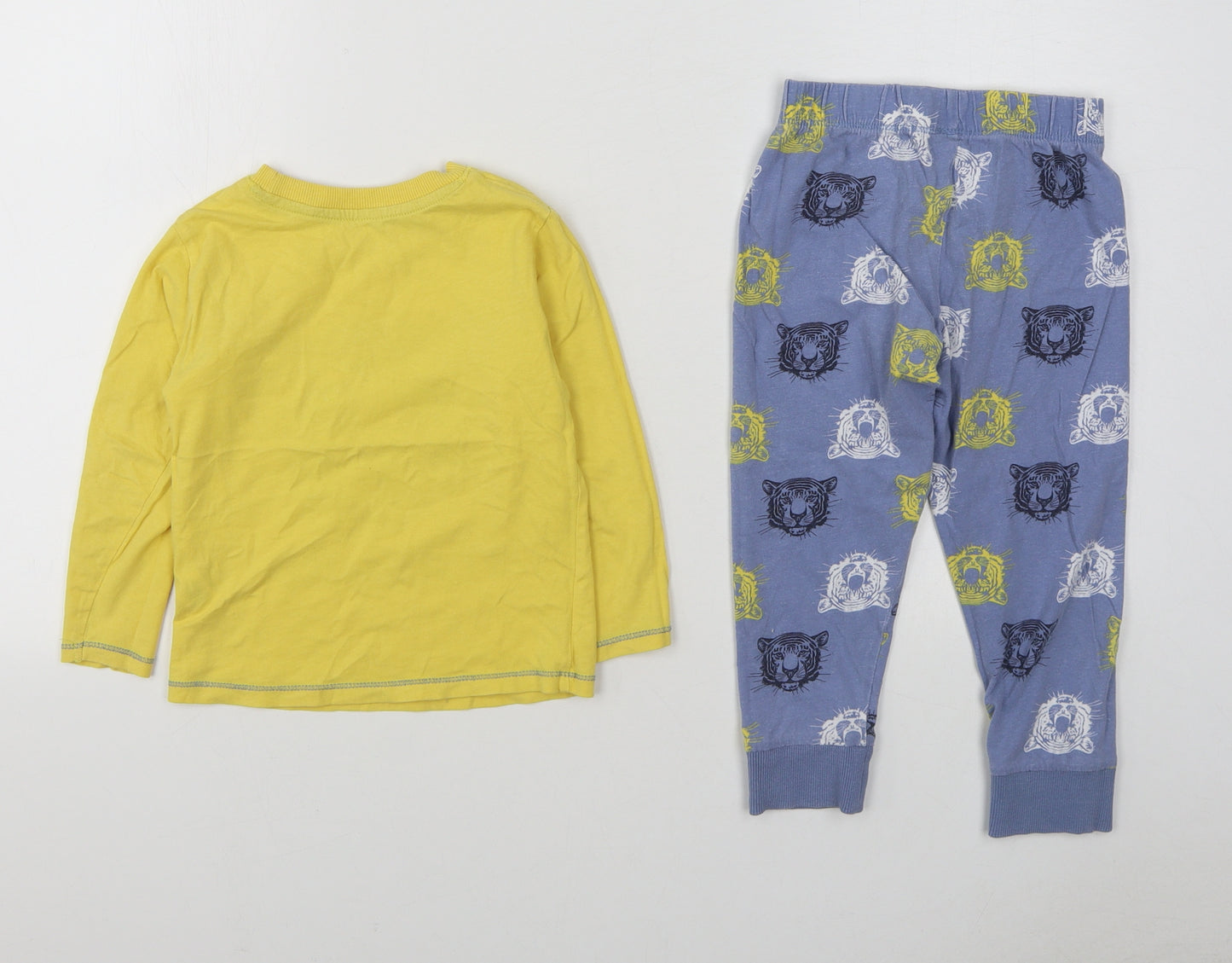 Dunnes Stores Boys Multicoloured Geometric 100% Cotton  Pyjama Set Size 3-4 Years  Pullover