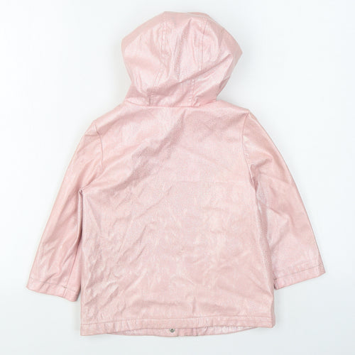 Primark Girls Pink   Rain Coat Coat Size 3-4 Years  Zip