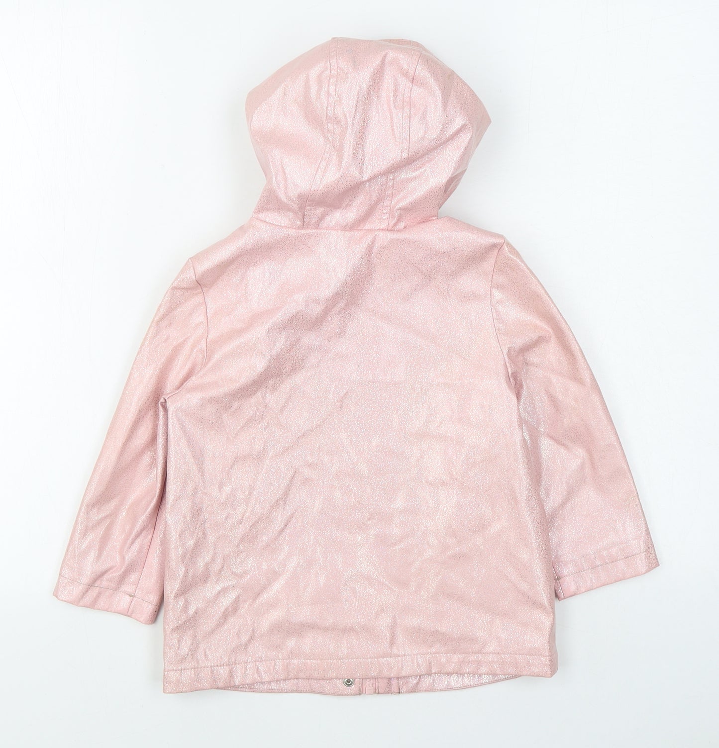 Primark Girls Pink   Rain Coat Coat Size 3-4 Years  Zip