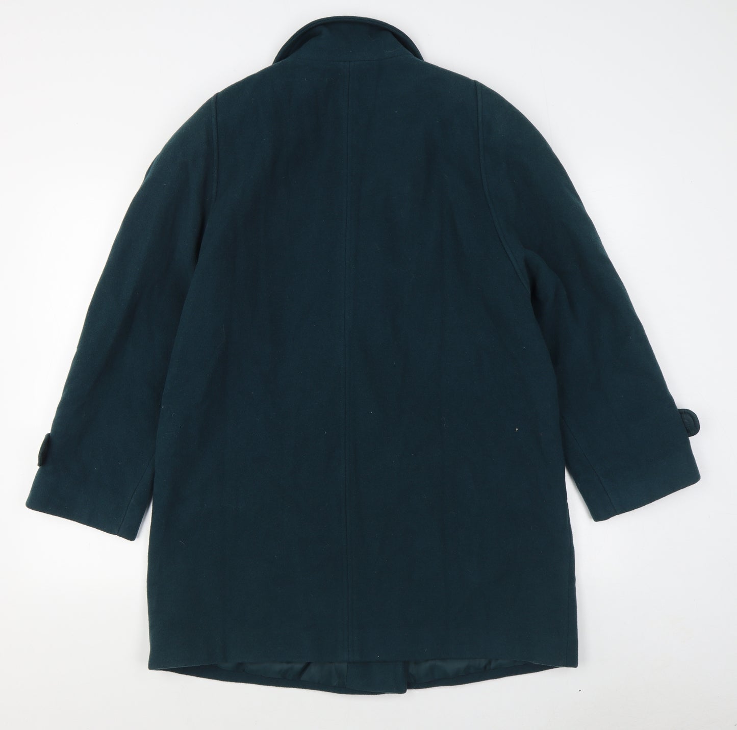 ZETA Womens Green   Overcoat Coat Size 12  Button