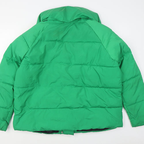 Matalan Womens Green   Puffer Jacket Jacket Size 18  Button
