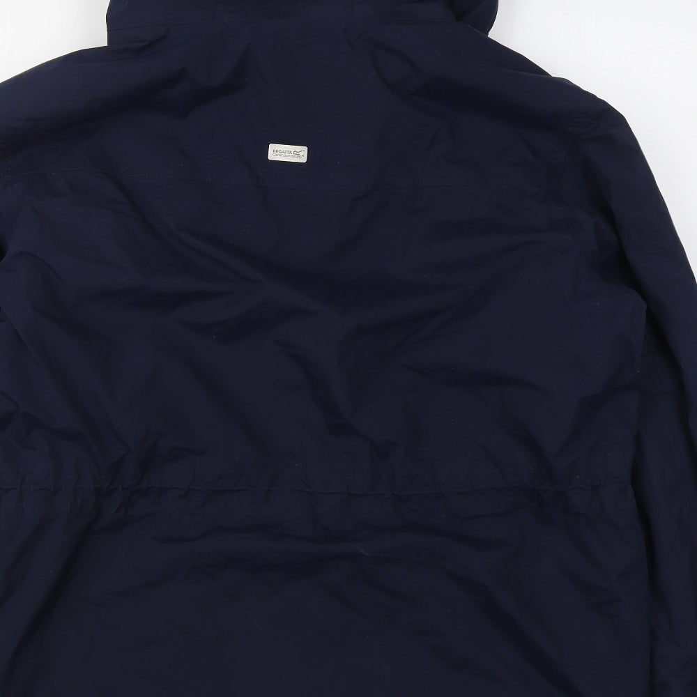 Regatta Mens Blue   Rain Coat Coat Size XL  Zip