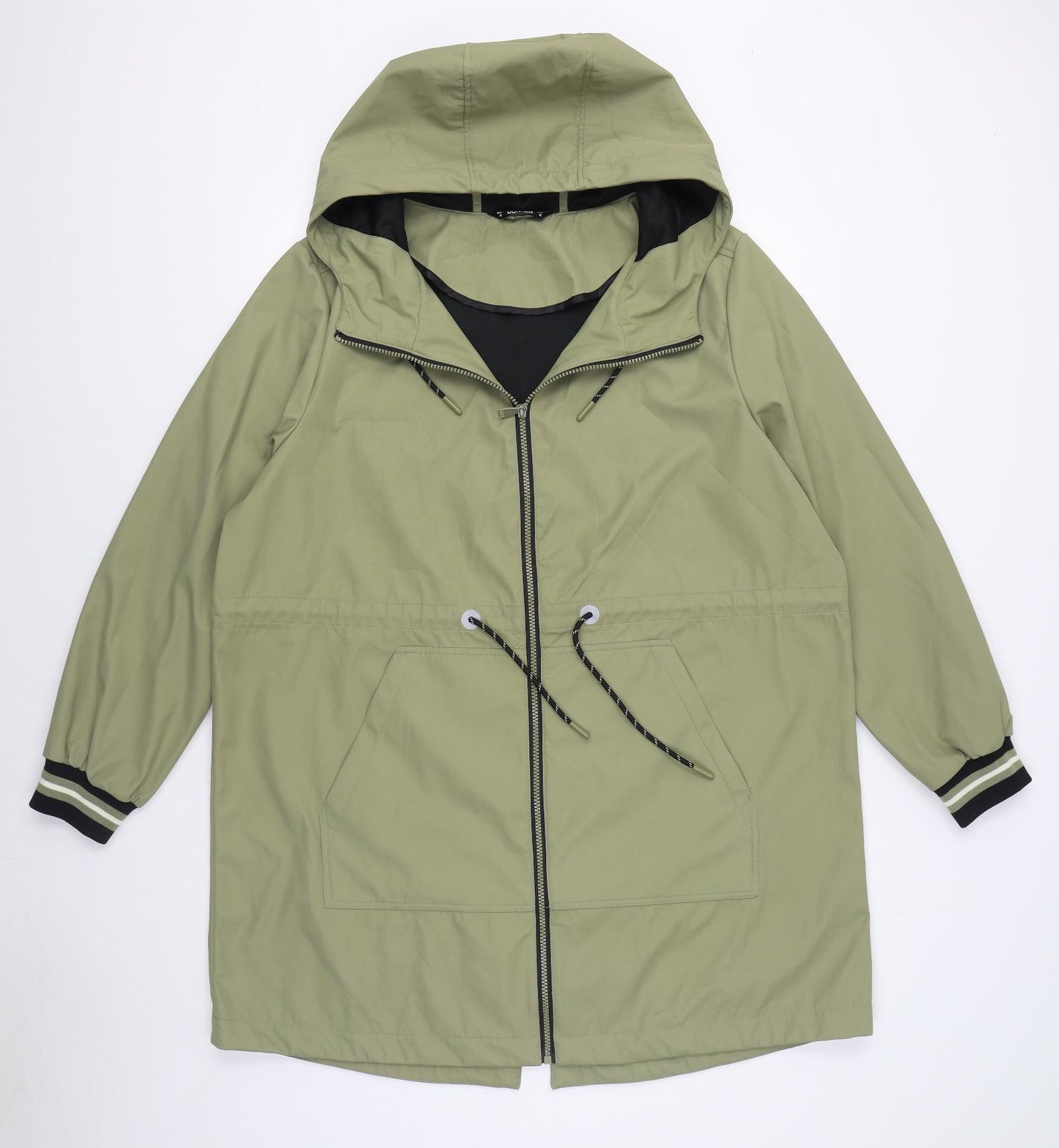 Dunnes Stores Womens Green   Rain Coat Coat Size 18  Zip