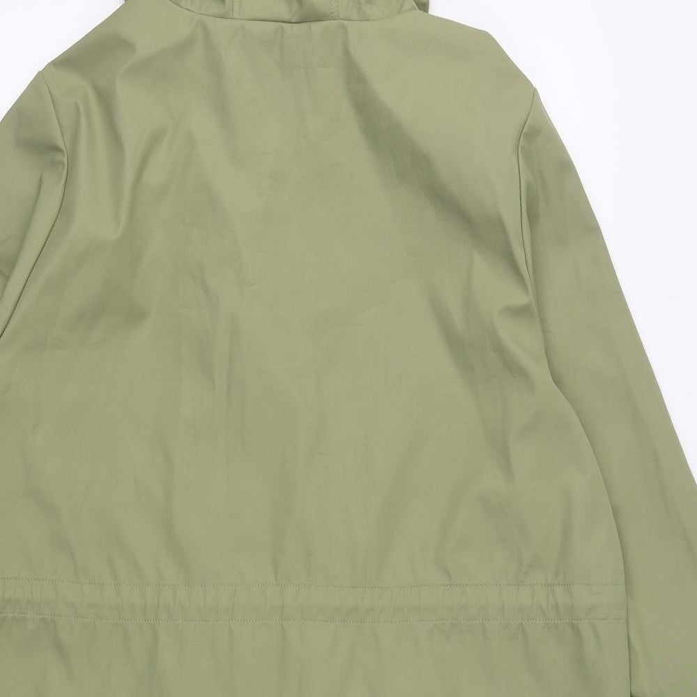 Dunnes Stores Womens Green   Rain Coat Coat Size 18  Zip
