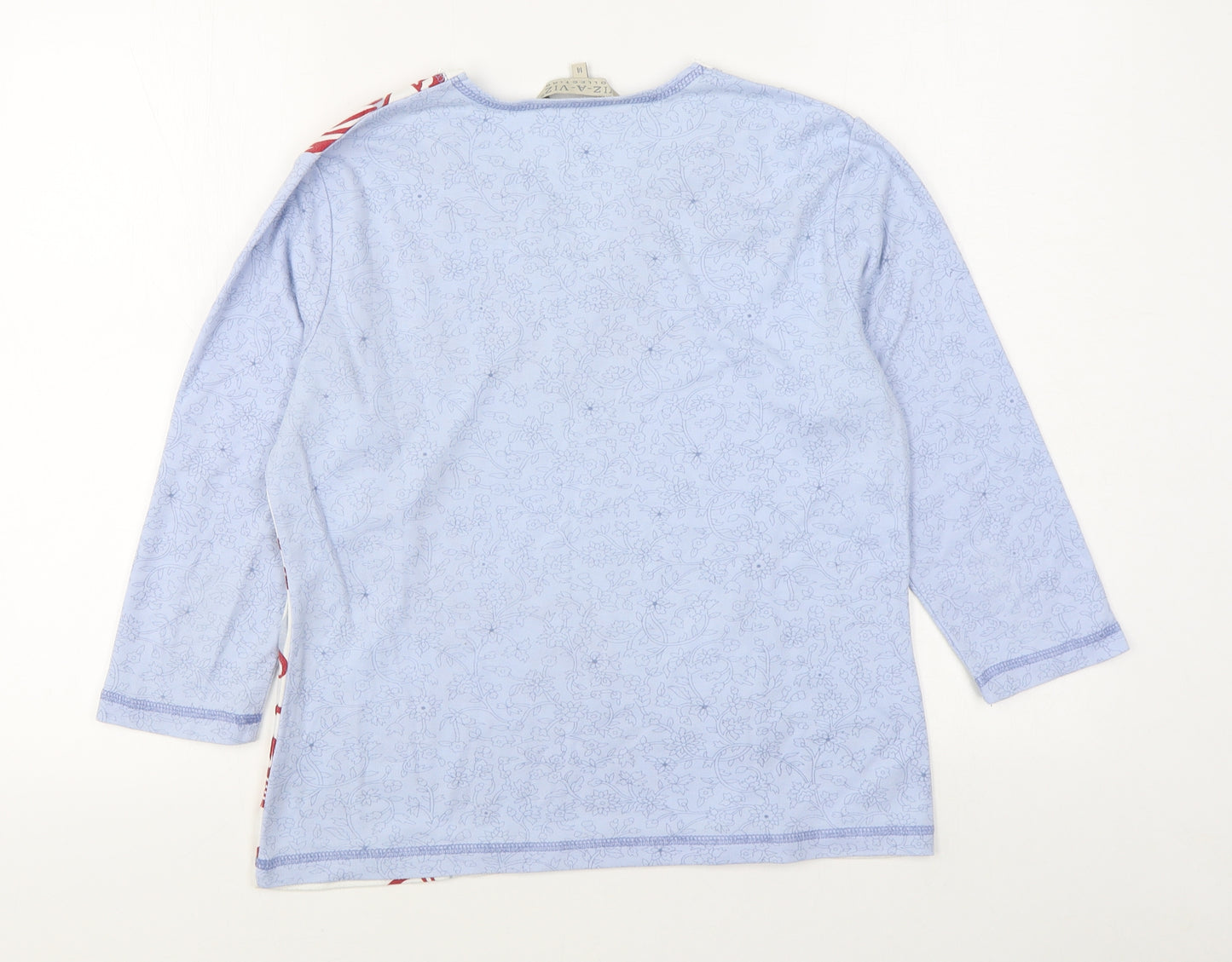 Viz a Viz Womens Blue  Polyester Pullover Sweatshirt Size 14  Pullover