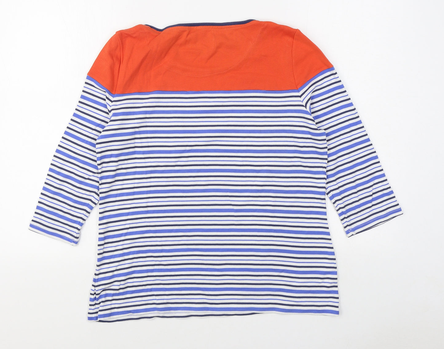Per Una Womens Multicoloured Striped 100% Cotton Pullover Sweatshirt Size 14  Pullover