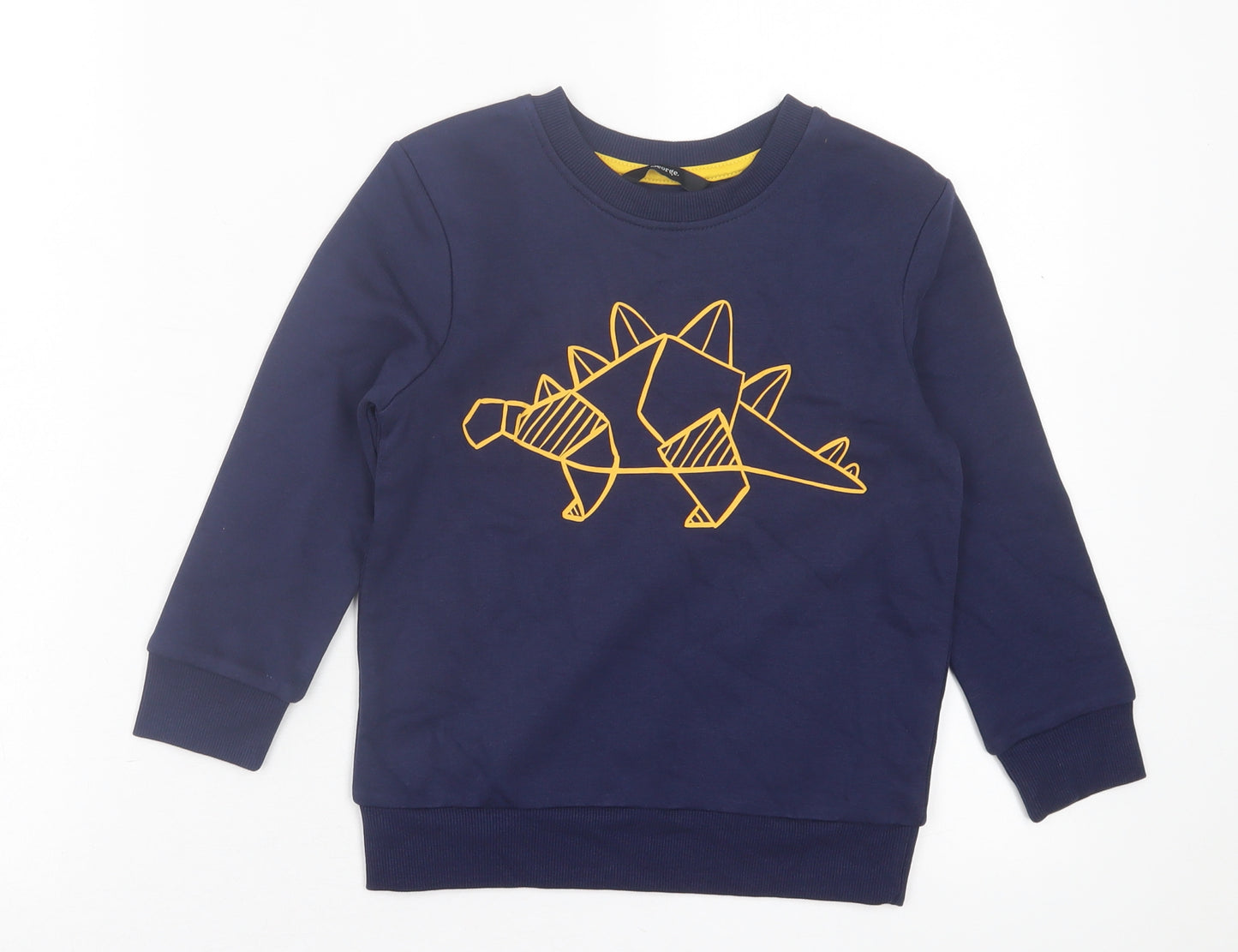 George Boys Blue  Cotton Pullover Sweatshirt Size 4-5 Years  Pullover