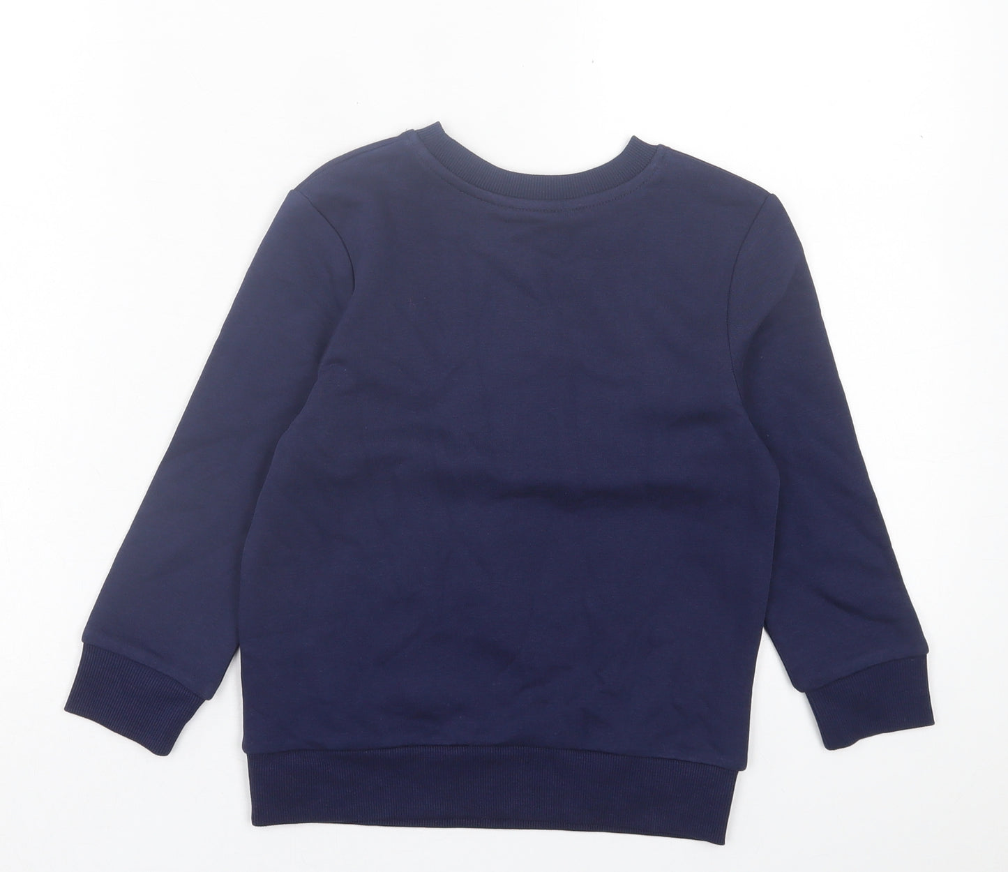 George Boys Blue  Cotton Pullover Sweatshirt Size 4-5 Years  Pullover