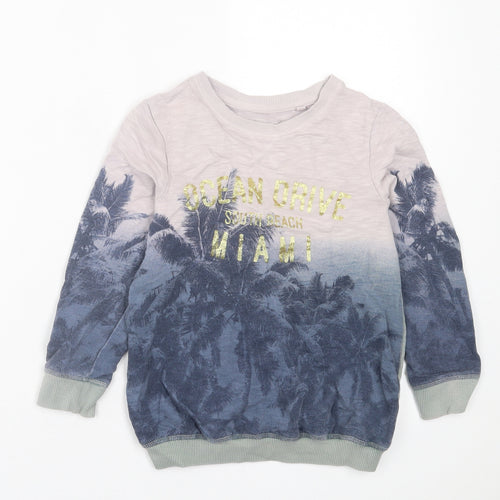 NEXT Girls Multicoloured  Cotton Pullover Sweatshirt Size 7 Years  Pullover