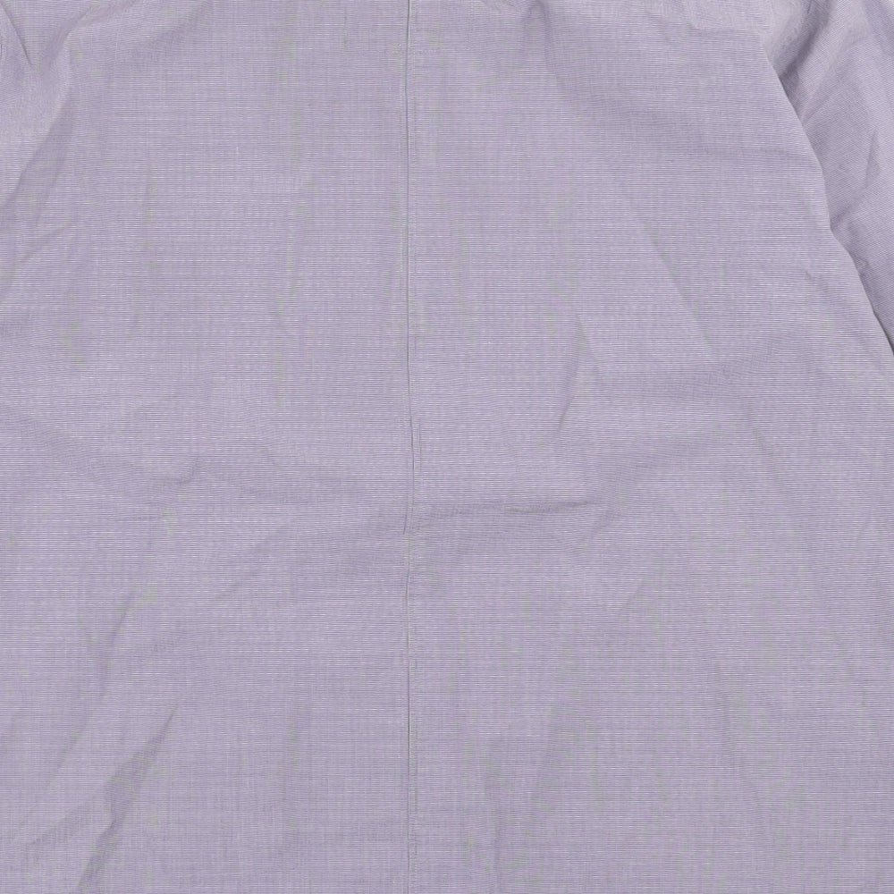 Autograph Mens Grey  Cotton  Button-Up Size M Collared Button