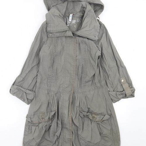 Denim & Co. Womens Green   Jacket  Size 8  Zip