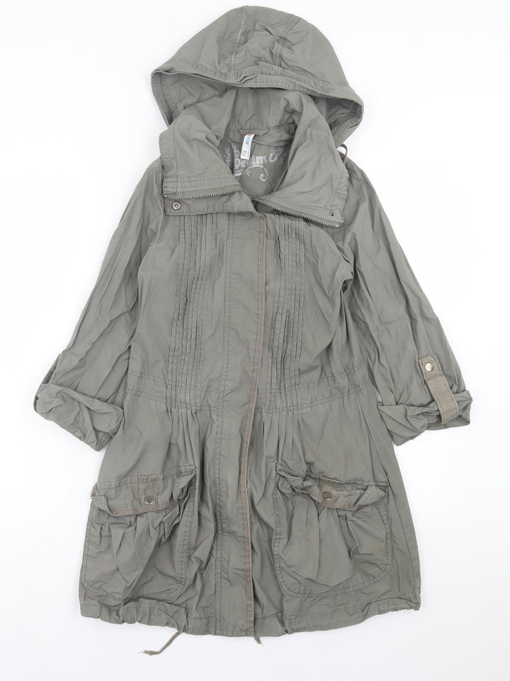 Denim & Co. Womens Green   Jacket  Size 8  Zip