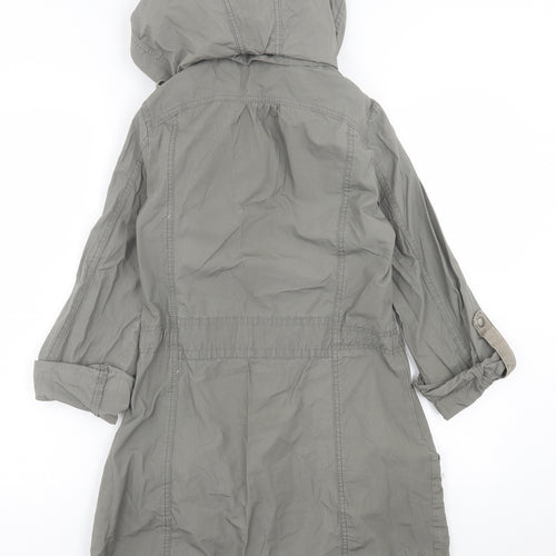 Denim & Co. Womens Green   Jacket  Size 8  Zip