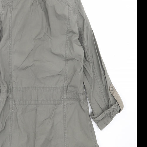 Denim & Co. Womens Green   Jacket  Size 8  Zip