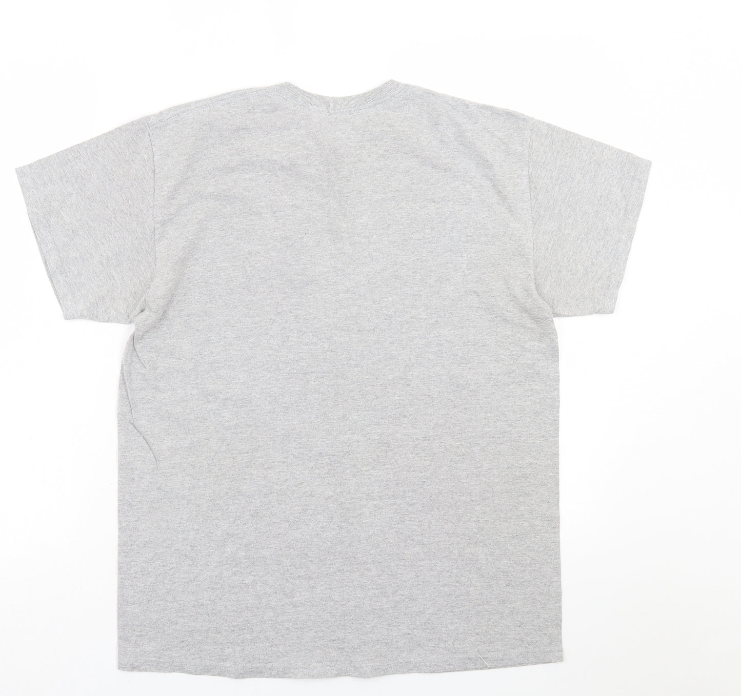 Emma Warren Womens Grey  Cotton Basic T-Shirt Size M Crew Neck
