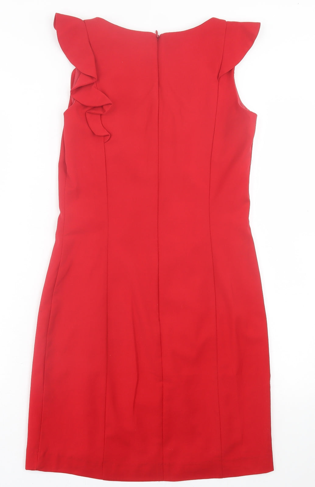 Soaked Womens Red  Polyester A-Line  Size XS  Crew Neck Zip