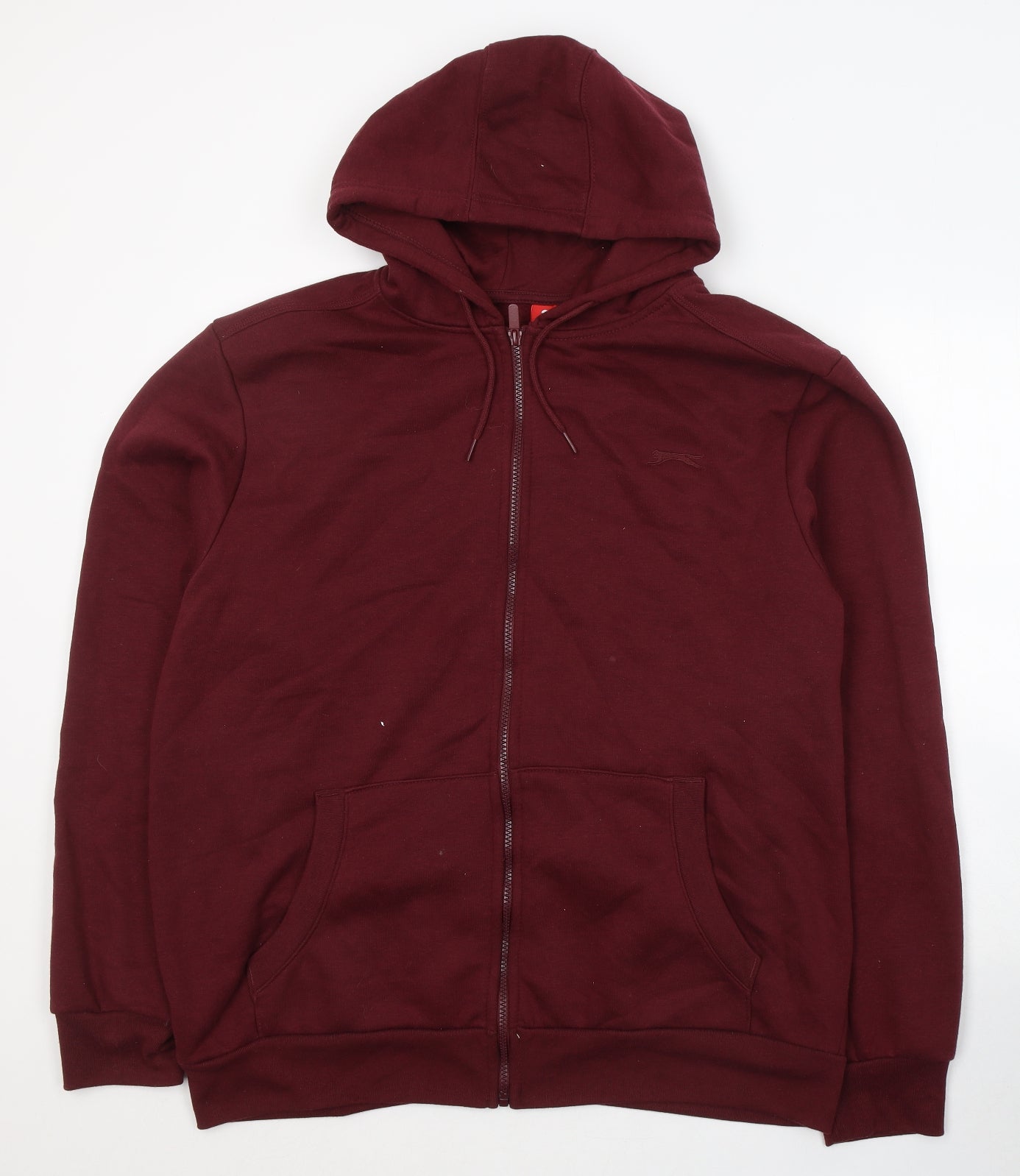 Slazenger Mens Red  Polyester Full Zip Hoodie Size 2XL