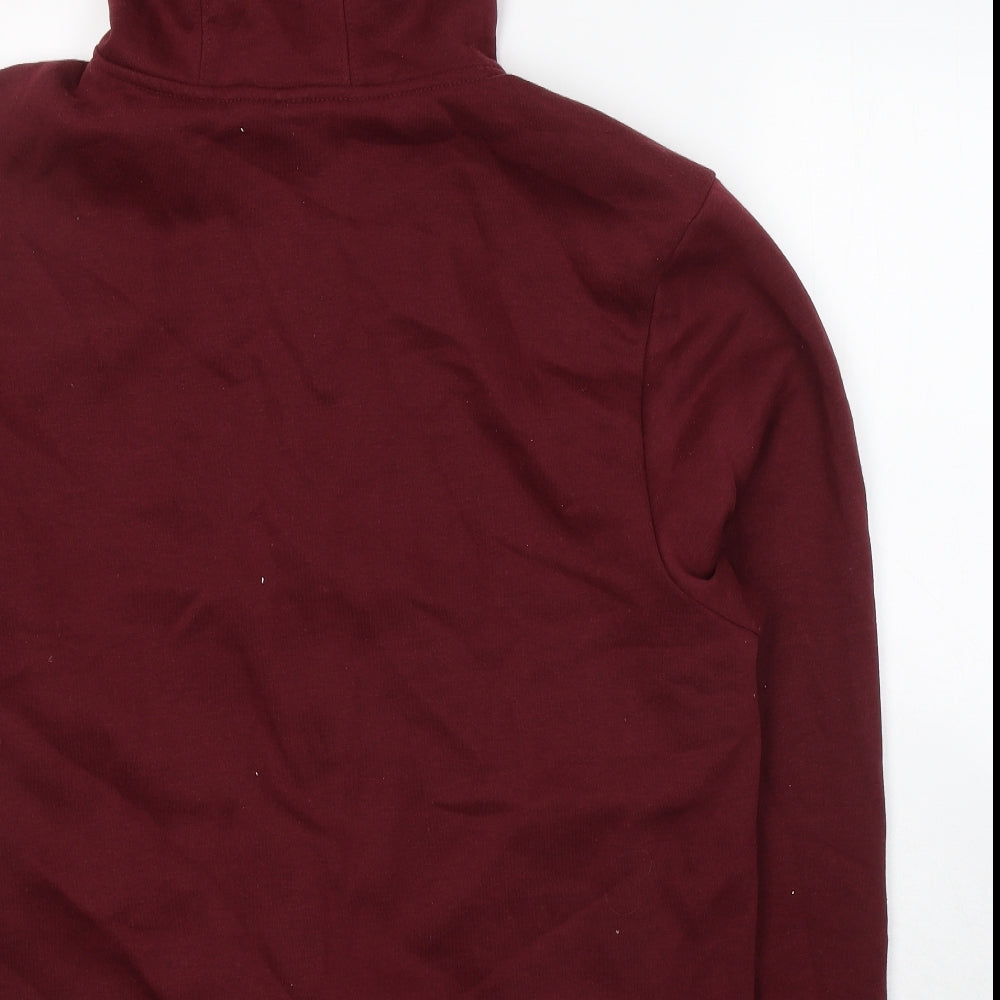 Slazenger Mens Red  Polyester Full Zip Hoodie Size 2XL