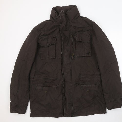 Howick Womens Brown   Trench Coat Coat Size L  Zip