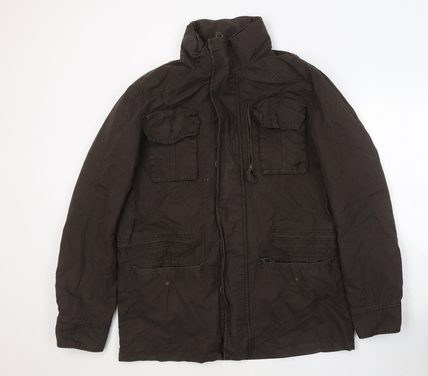 Howick Womens Brown   Trench Coat Coat Size L  Zip