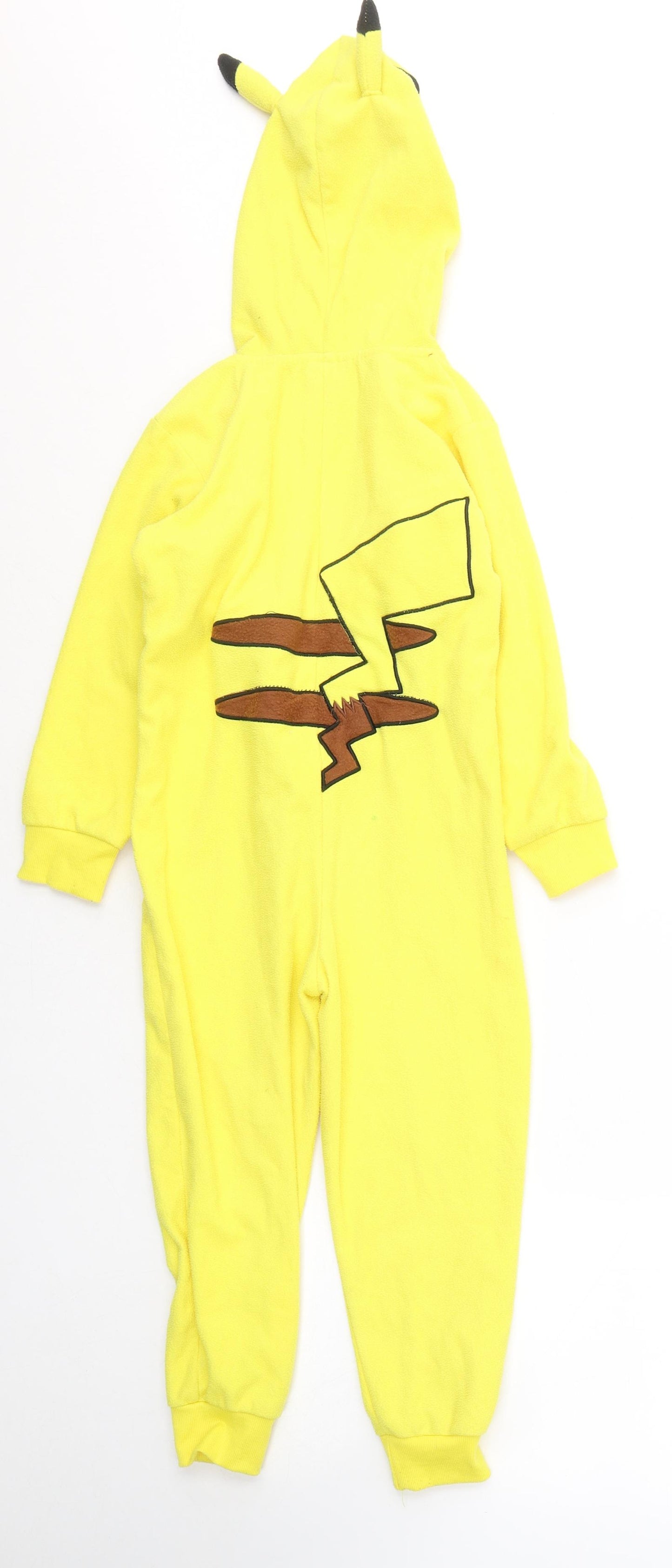 POKEMON Boys White  Polyester  One Piece Size 5-6 Years  Zip - Pikachu