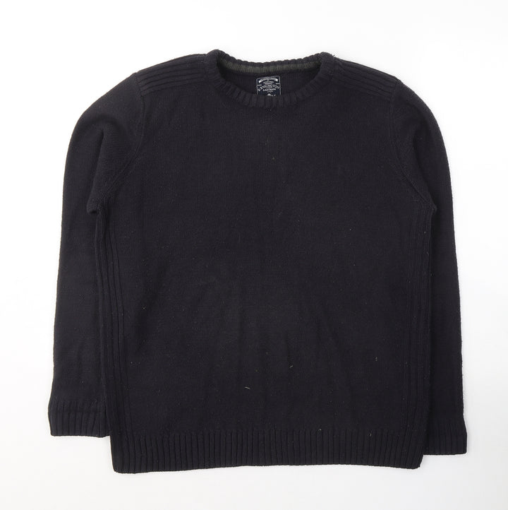 Kensington Mens Blue Round Neck Acrylic Pullover Jumper Size M