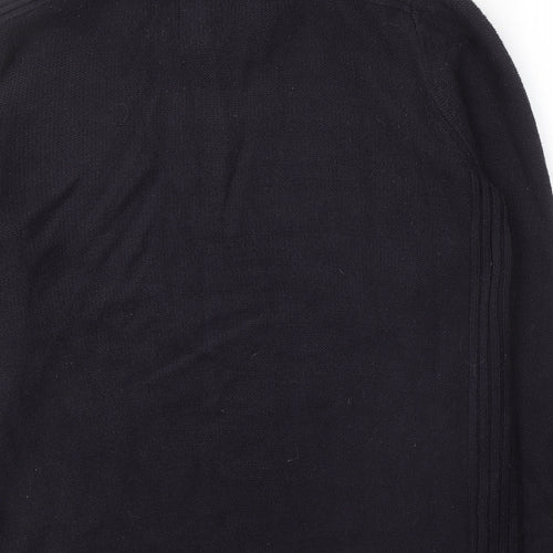 Kensington Mens Blue Round Neck  Acrylic Pullover Jumper Size M