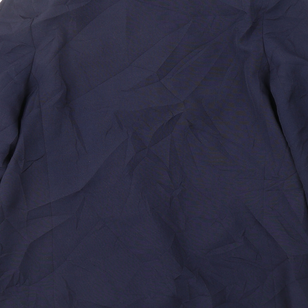 Citilities Womens Blue  Polyester Jacket Suit Jacket Size 14