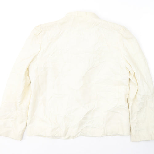 Littlewoods Womens Ivory  Polyester Jacket Suit Jacket Size 16
