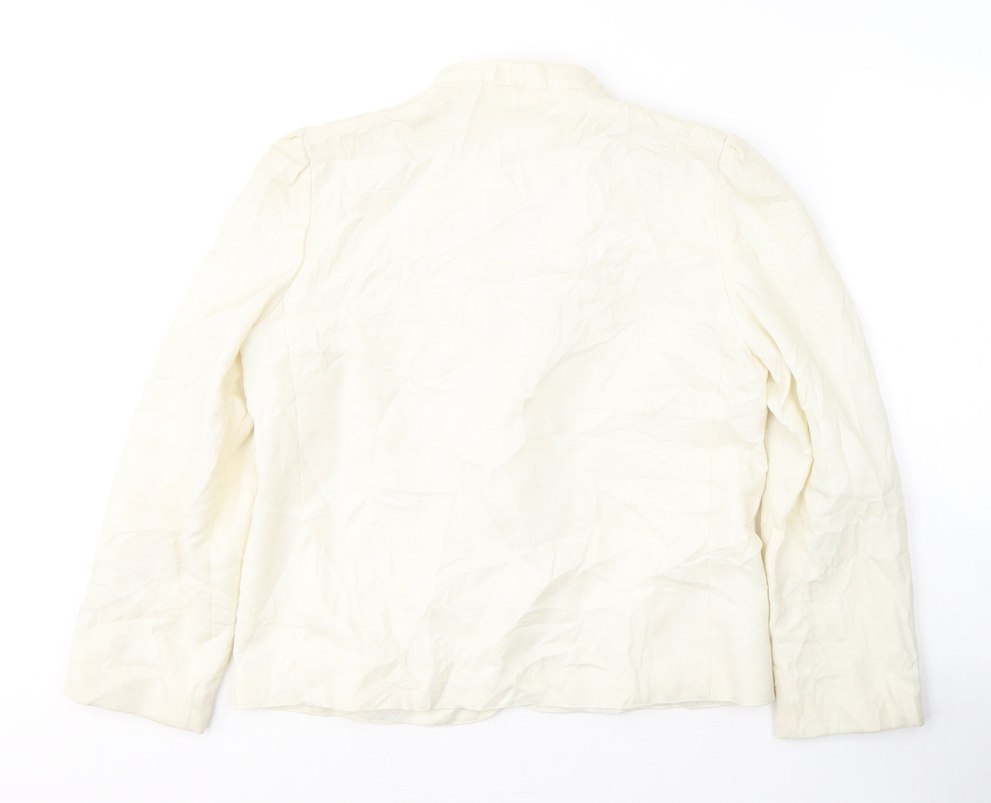 Littlewoods Womens Ivory  Polyester Jacket Suit Jacket Size 16