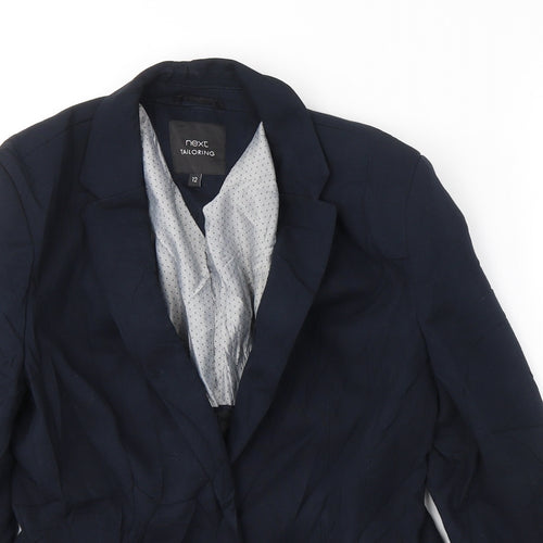 NEXT Womens Blue  Wool Jacket Suit Jacket Size 12
