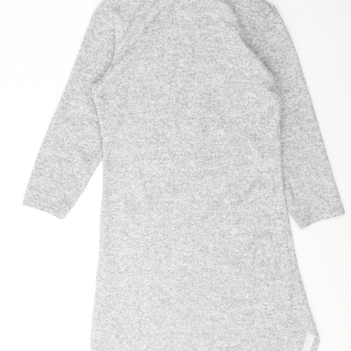 BE JEALOUS Womens Grey  Polyester Jumper Dress  Size S  Round Neck Pullover
