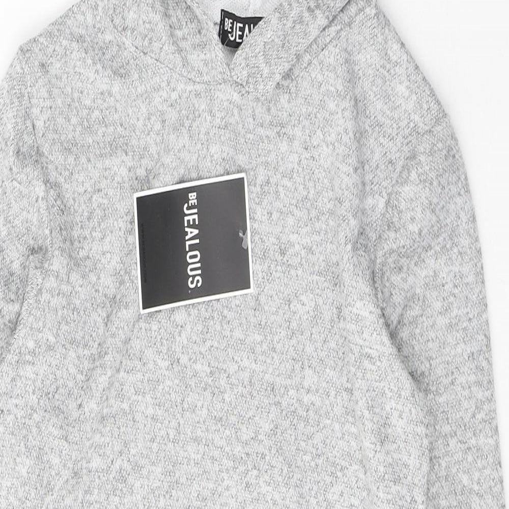 BE JEALOUS Womens Grey  Polyester Jumper Dress  Size S  Round Neck Pullover