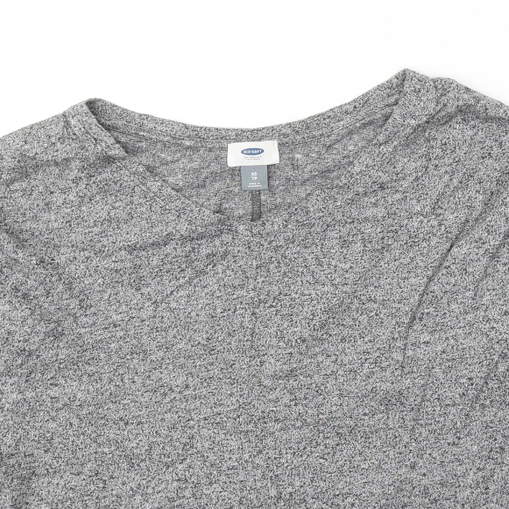 Old Navy Womens Grey  Cotton Jersey T-Shirt Size XS Round Neck