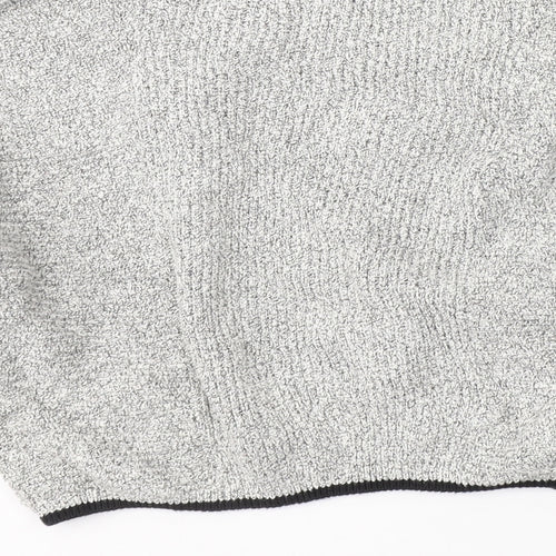 Preworn Womens Grey Round Neck  Cotton Pullover Jumper Size 8