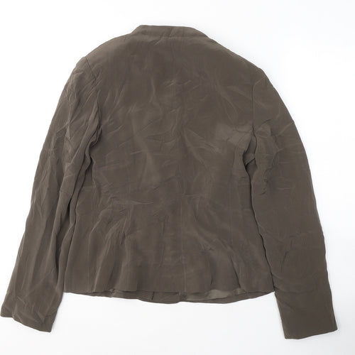 alex &CO Womens Brown   Jacket Blazer Size 8  Button
