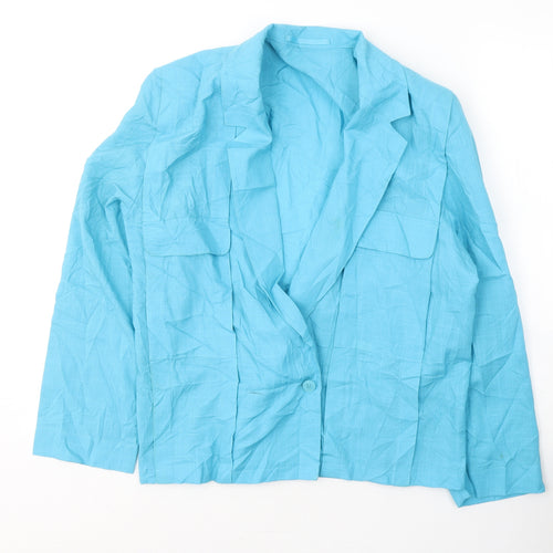 NEXT Womens Blue   Jacket Blazer Size 14  Button
