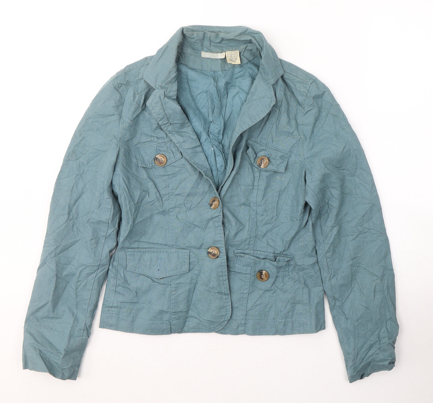 R Womens Blue   Jacket Blazer Size 12  Button