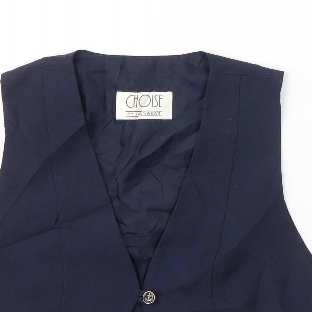 Choise Dan Wear Womens Black  Polyester Jacket Suit Waistcoat Size 16